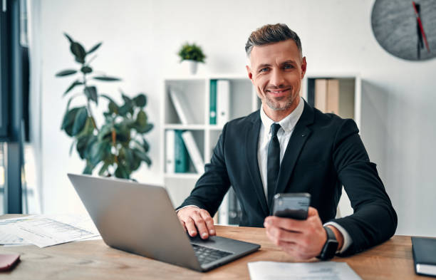 istock Business man in office 1241507325