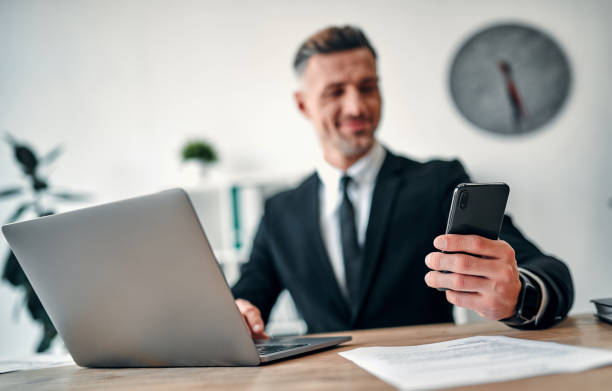 istock Business man in office 1241507967