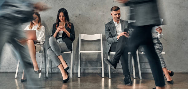 istock Business people waiting for job interview 1241513574