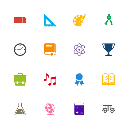 Vector File of Education Vector | Color Series related vector icons for your design or application. Raw style. Files included: vector EPS, JPG, PNG. See more in this series.