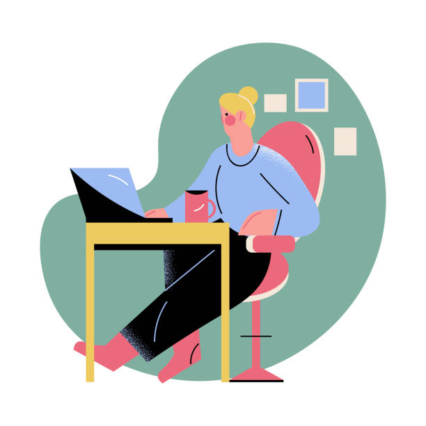 istock Woman with cup of tea working from home at laptop during coronavirus epidemic 1241627440