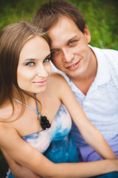 istock Pregnant Couple on the park 1241650779
