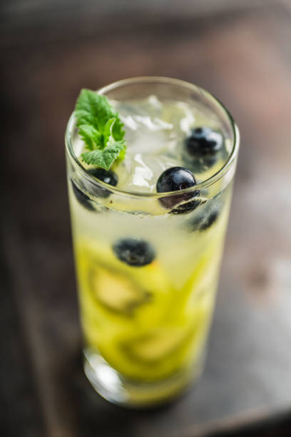 istock Blueberry cocktail with kiwi fruit 1241657194