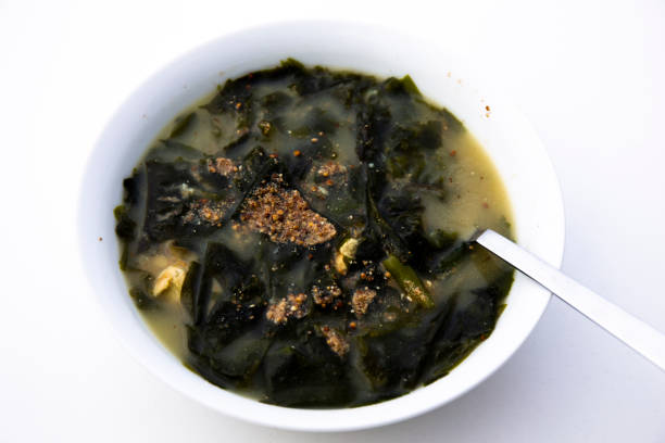 istock Seaweed Soup with Perilla powder 1241674410