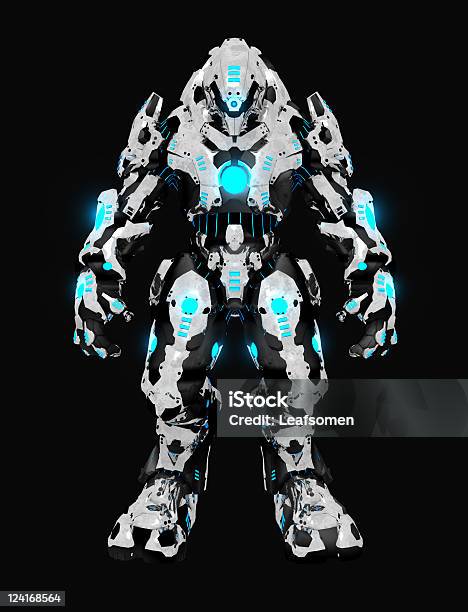 Advanced Battle Robot Stock Photo - Download Image Now - Black Background, Color Image, Cut Out - Istock