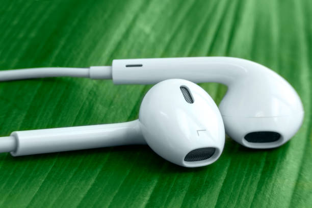 istock Wireless headphones macro shot 1241710203