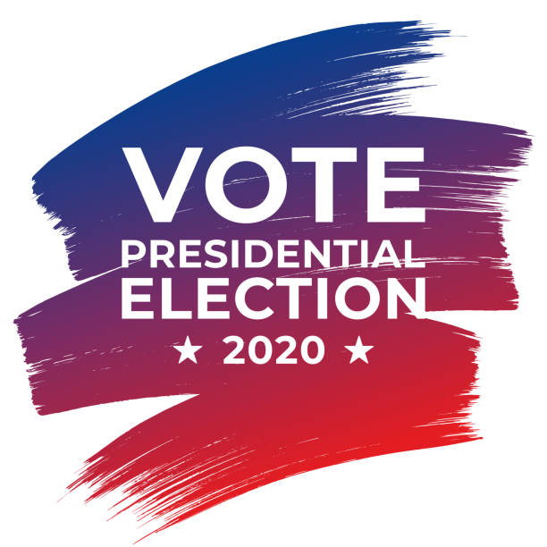 Presidential Election 2020 in United States. Vote day, November 3. US Election. Patriotic American element. Poster, card, banner and background. Vector illustration. Stock illustration