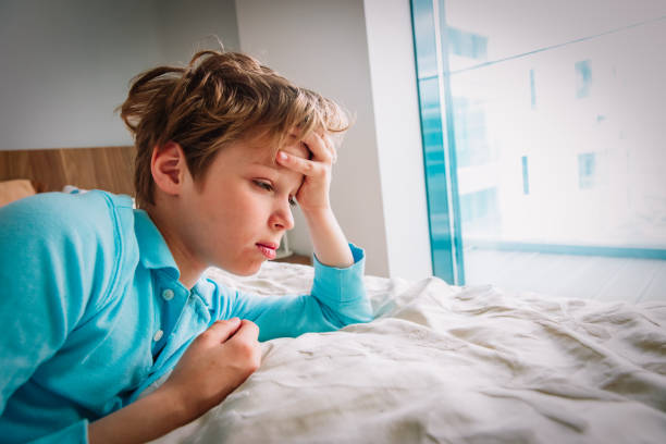 istock kid bored and tired at home, boy stressed and exhausted 1241727030