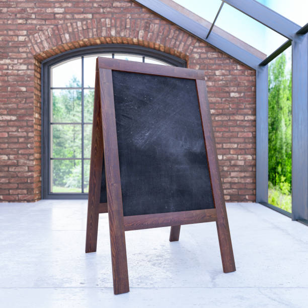 istock Restaurant Sidewalk Chalkboard Sign Board 1241737844