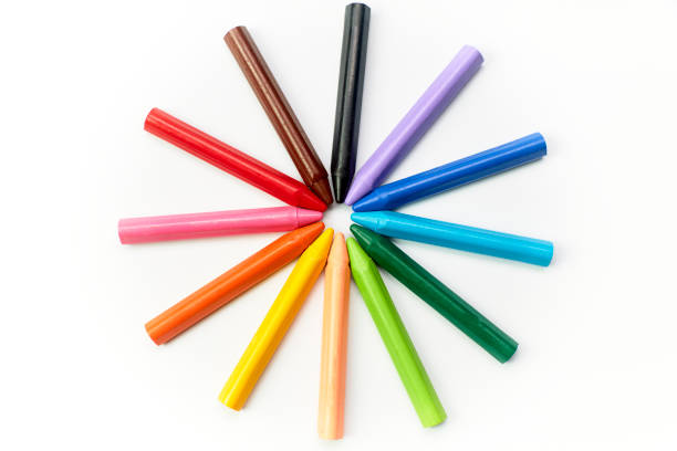 istock Art and Craft crayons of assorted colors 1241746753