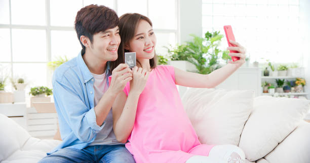istock couple video chat with smartphone 1241751259