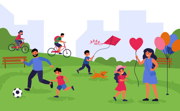Ilustración De La Familia Jugando Al Fútbol En El Parque Juntos Vectores Libres de Derechos - iStock Ilustración De La Familia Jugando Al Fútbol En El Parque Juntos Vectores Libres de Derechos - iStock