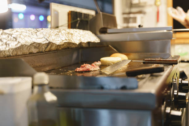 istock Grilled minced meat for burger 1241779052