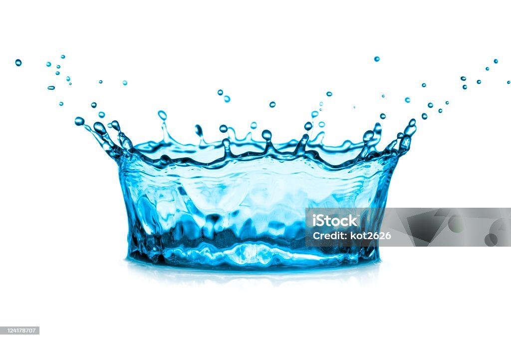 splashing water splashing water on white background Circle Stock Photo