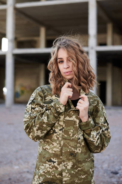 istock Military woman 1241790781