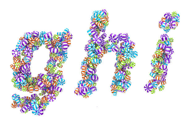 istock Sweet candy font G H I letters isolated 124179385
