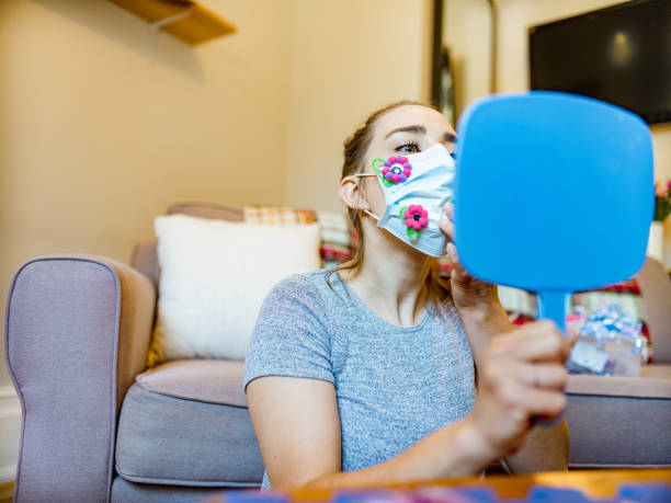 istock Young woman doing arts and craft 1241795770