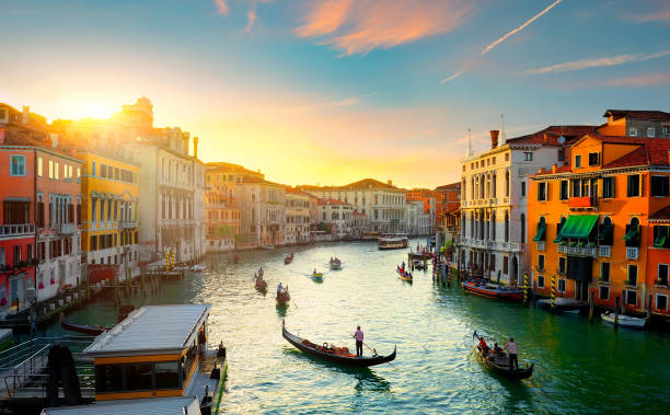 istock Grand Canal at sunset 1241815960