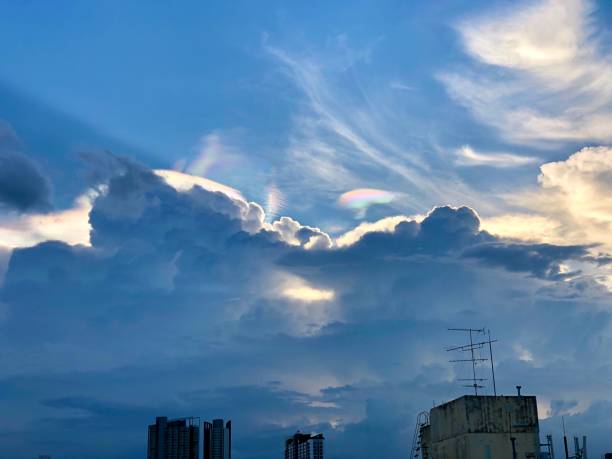 istock blue cloudy sky in the city 1241828117