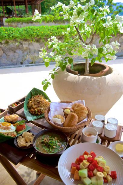 istock Morning Breakfast In The Tray In Bali 1241920924