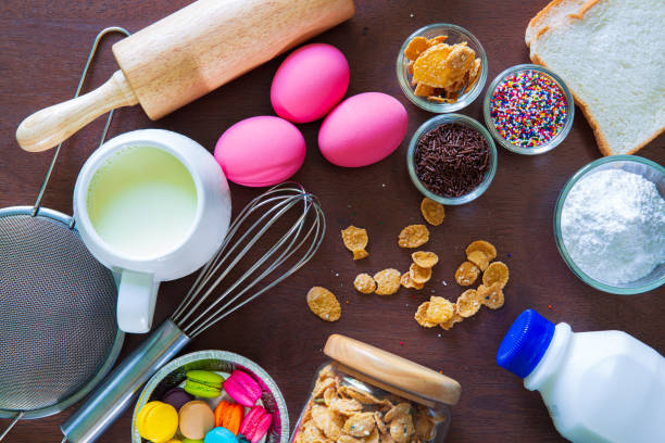 istock bowls of ingredients needed for baking colorful cupcakes 1241986745