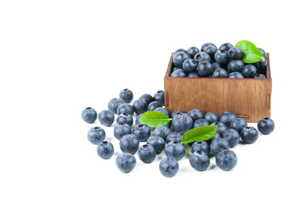 istock blueberry berries are in the wood box 1241989488