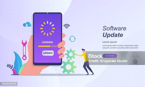 Update Simple System Update Improvement Change New Version Installing Update Process ...