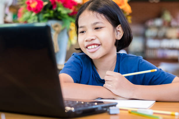 istock Child Enjoy Online Education 1242041164