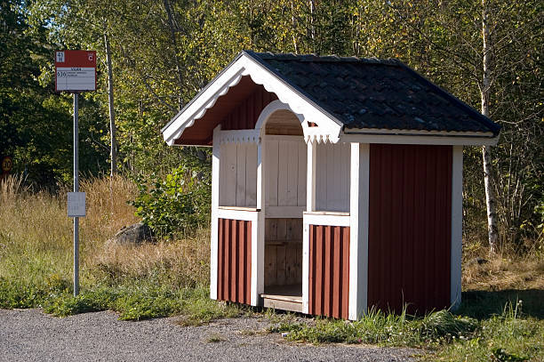 istock Traditional Swedish Busstop 124208853
