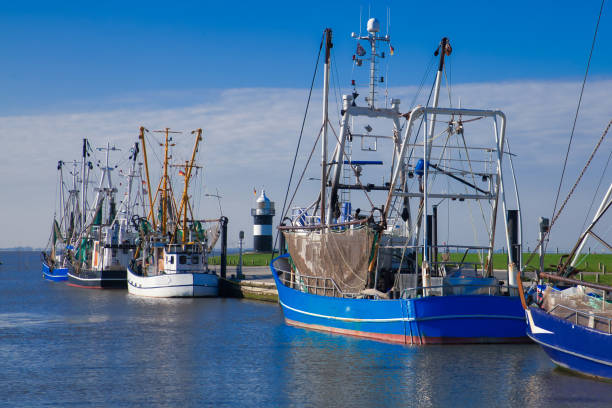 istock trawler on harbour of wremen 1242095104