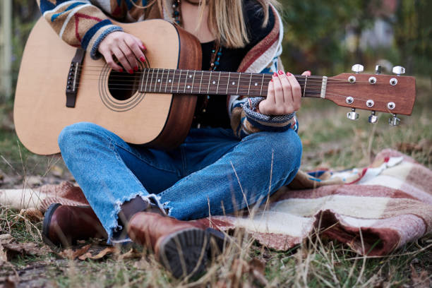Hippie in the park