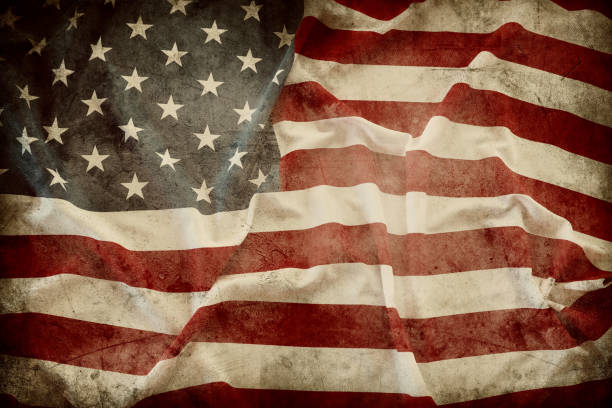 istock Grunge American flag 1242167045
