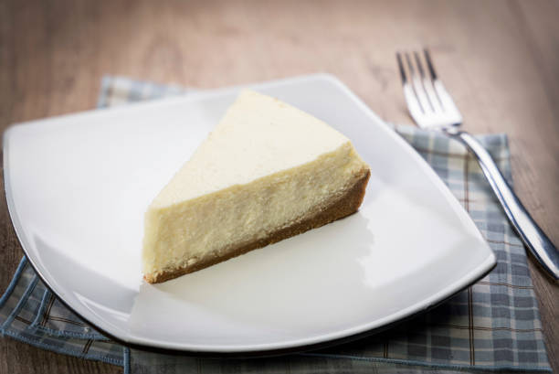 istock delicious slice of cheesecake on a plate 1242193975