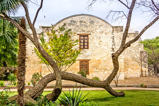 Backside of the Alamo in San Antonio, Texas