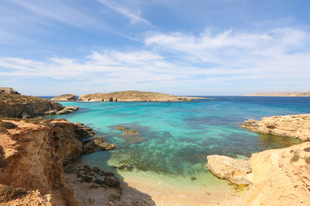 istock Seascape with beautiful blue water 1242197197