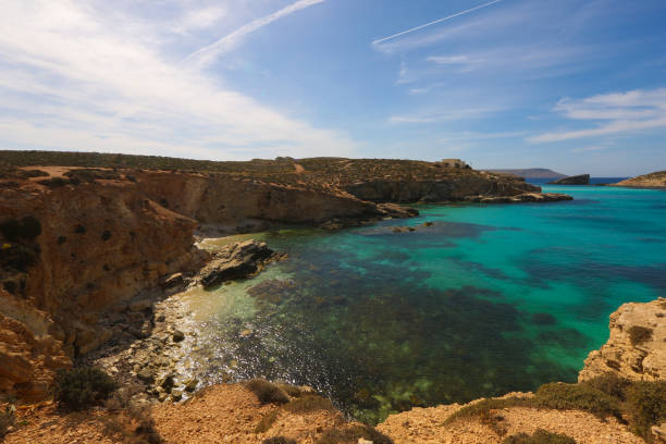 istock Seascape with beautiful blue water 1242204401