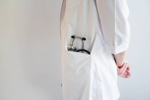 istock The doctor is holding a phonendoscope 1242204743