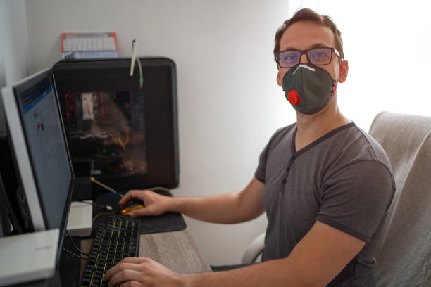 istock Working in pandemic conditions 1242206349