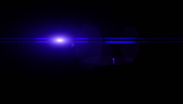 istock Lens Flare on black background 1242225517