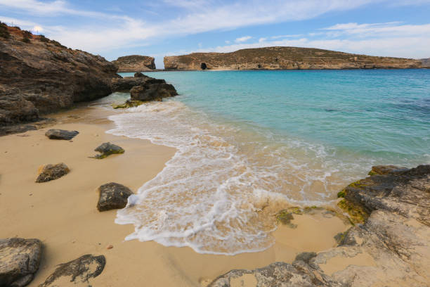 istock Seascape with beautiful blue water 1242227771