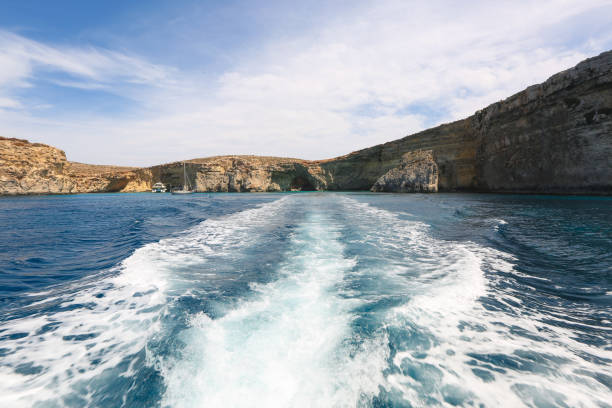 istock Seascape with beautiful blue water 1242259669