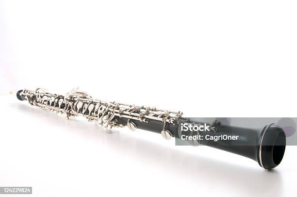 Oboe - Fotografie stock e altre immagini di Oboe - Oboe, Sfondo bianco, Strumento musicale