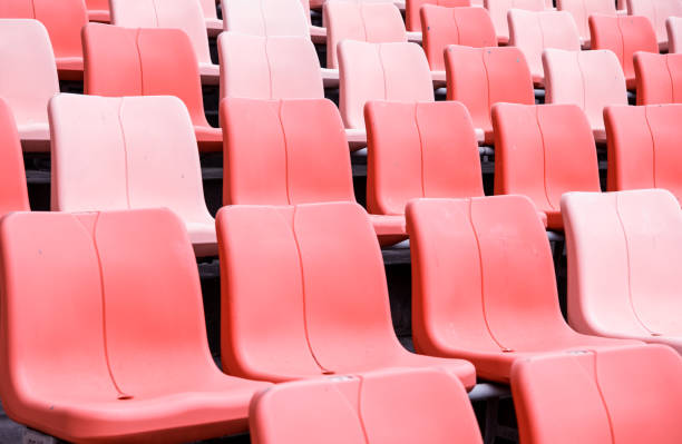 istock Plastic ring seats in open Gymnasium 1242319919