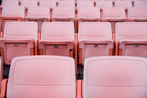 istock Plastic ring seats in open Gymnasium 1242328692