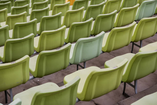 istock Plastic ring seats in open Gymnasium 1242333445