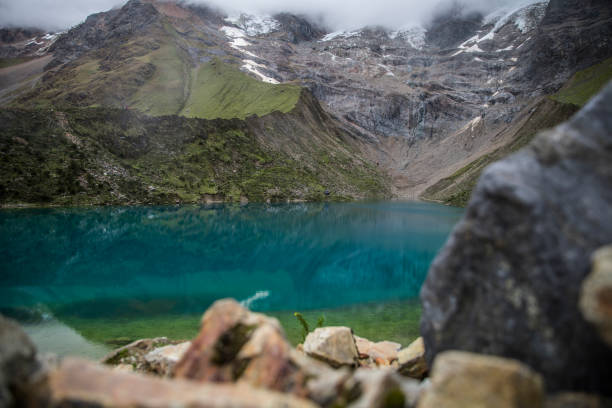 istock Blue lake in the mountains 1242351113