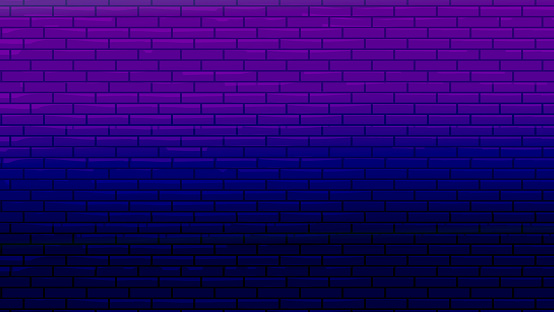 Vector illustration of an empty brick wall.