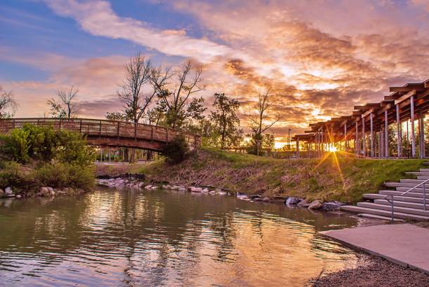 istock Morning Sunrise Over A Spring Park 1242407604