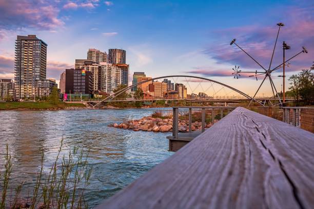 istock Morning Clouds Over The Downtown Bow River 1242410677