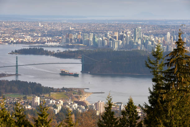 istock Vancouver Burrard Inlet and Cityscape 1242415375